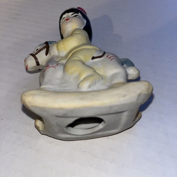 Vintage Indian Bisque figurine with Pony Collectible - Picture 7 of 7